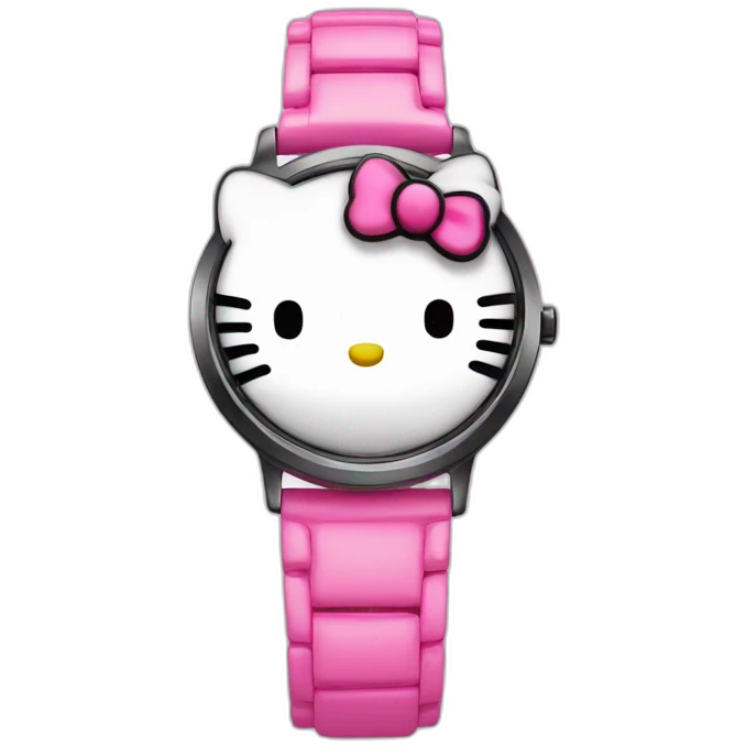 Hello kitty watch emoji