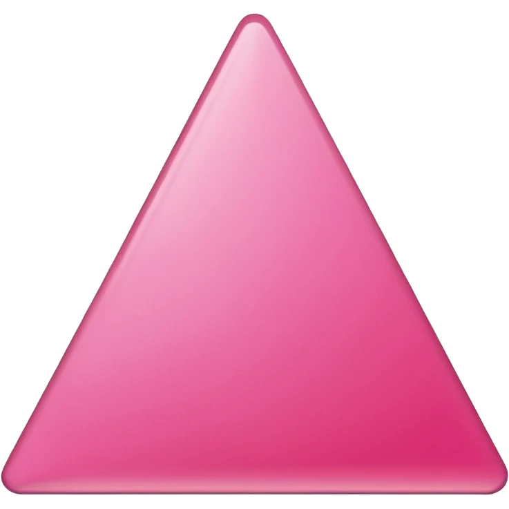 pink triangle with a subtle shadow emoji