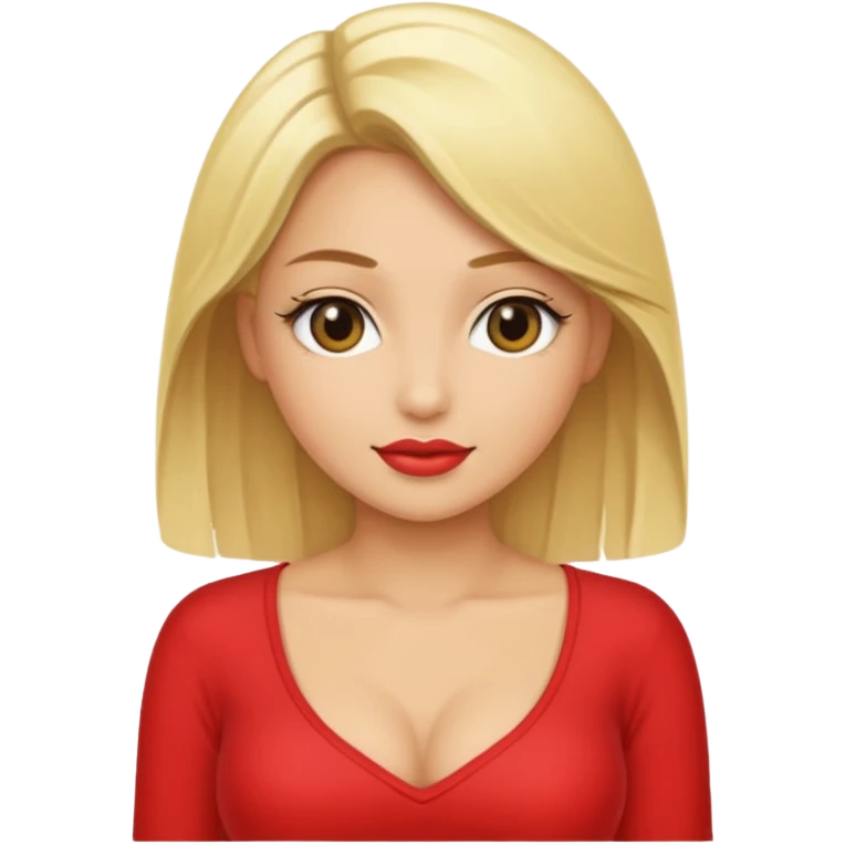 mude sexy blonde women emoji