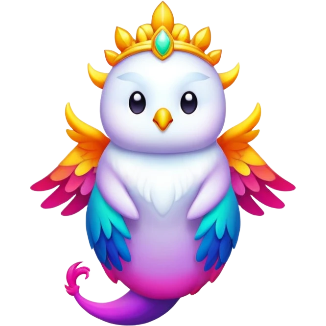 divine complex colorful bright vibrant aesthetic-scenic-Fakémon-creature emoji