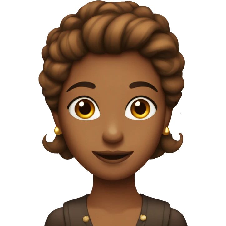 brown coquette  emoji