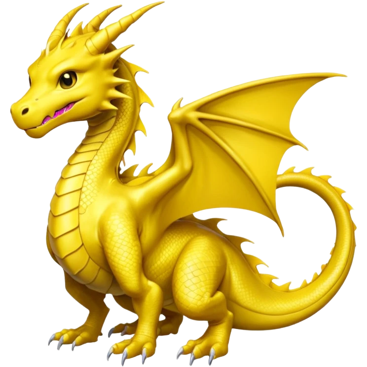 Anime Dragon Android Yellow They/Them emoji