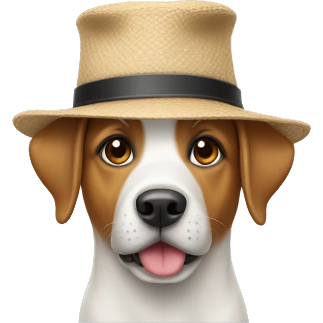 Dog wearing a hat  emoji