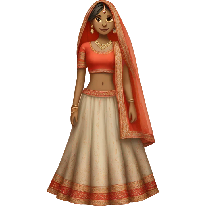 indian lehenga  emoji