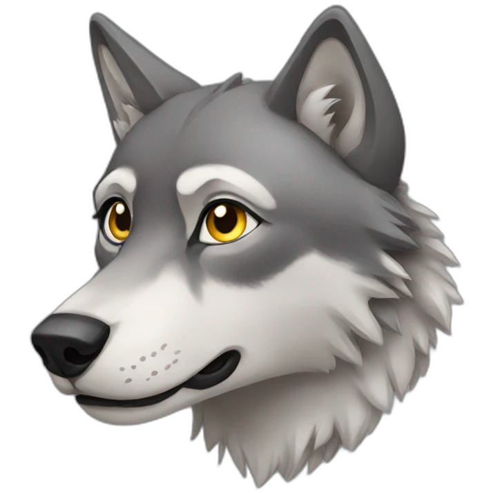 Female wolf  emoji