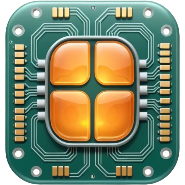 AI brain chip emoji