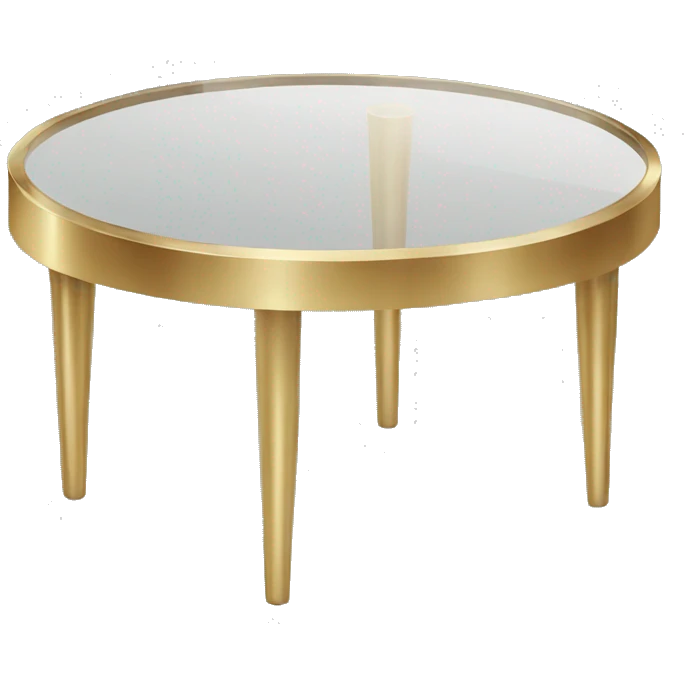 Small-round-Golden-band-glass-coffee-table emoji