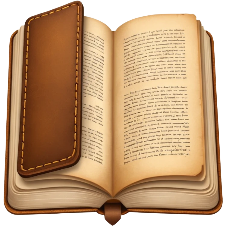 textbook with a bookmark emoji