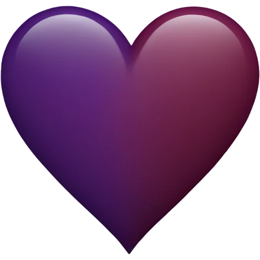 Maroon/purple heart emoji