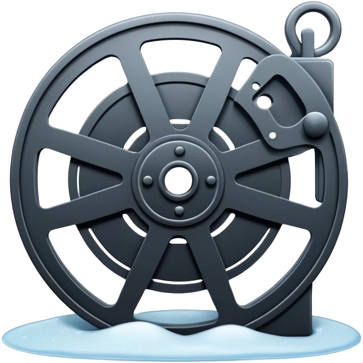 Film reel in cold emoji