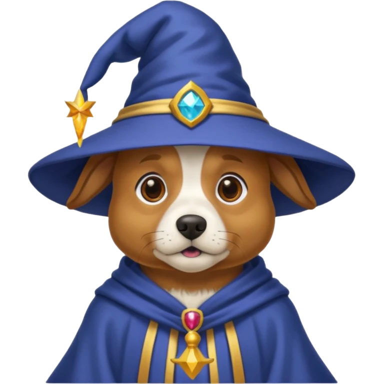 Dog wizard emoji