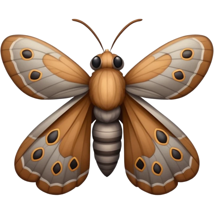 moth, different angle emoji