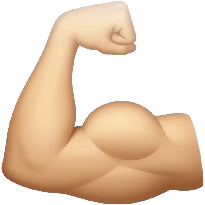 muscular arm - circular icon copy/paste emoji