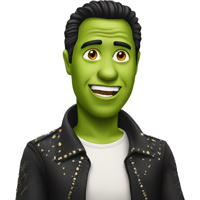 shreck with elvis haircut emoji