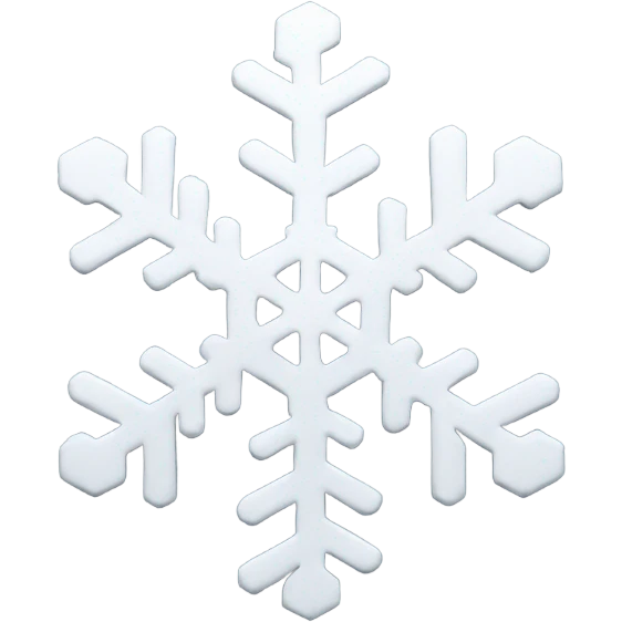 Snowflake with radio emoji
