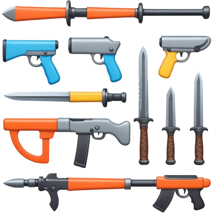Cute weapons emoji