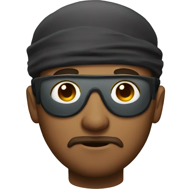 Manwearing eyepatch emoji
