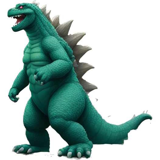 godzilla stepping on city emoji