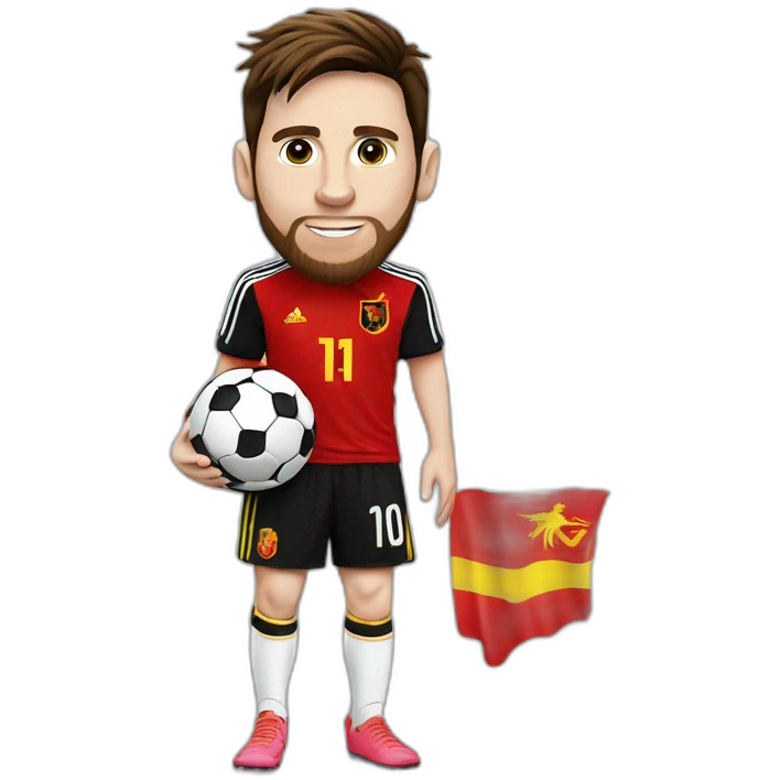 Messi avec le drapeau de l’Angola  emoji