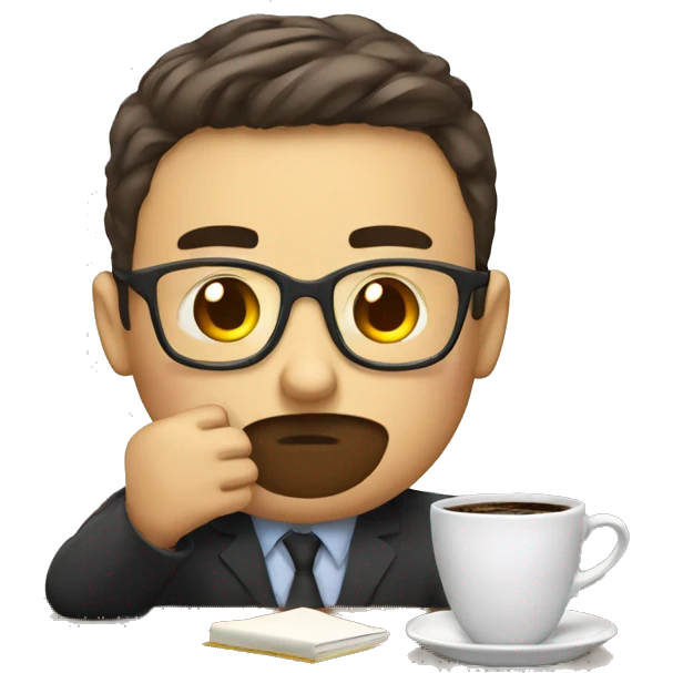 tired teacher and coffee emoji