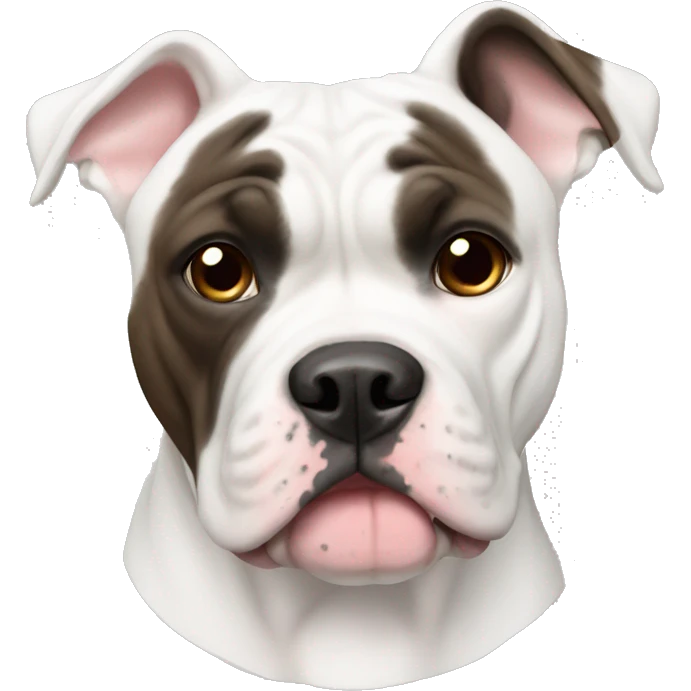 american bulldog white emoji