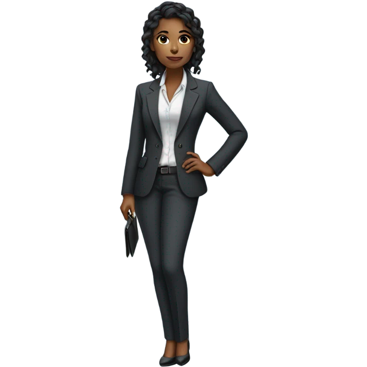 solo girl in formal attire emoji
