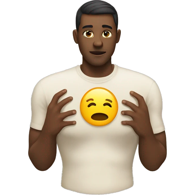 hands on chest emoji
