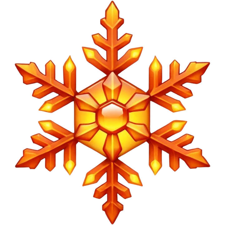 The fiery snowflake emoji