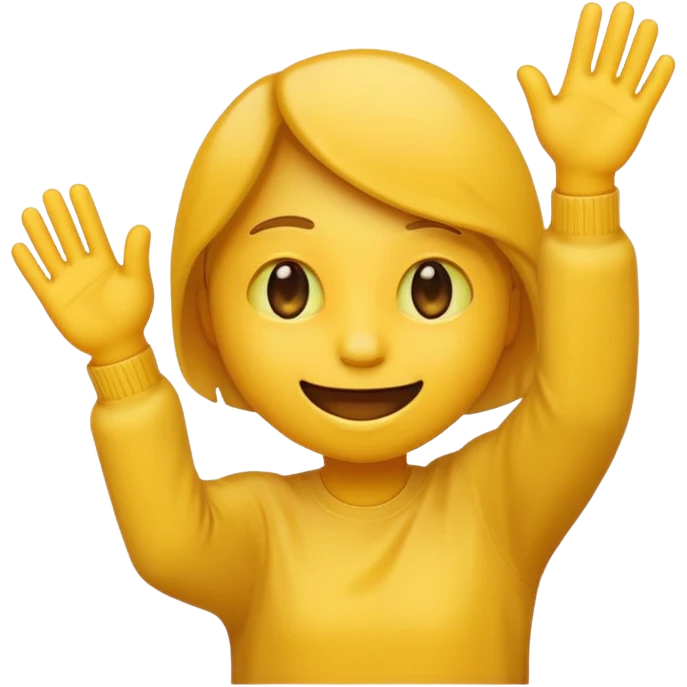 Fait un emojis dab avec les bras  emoji
