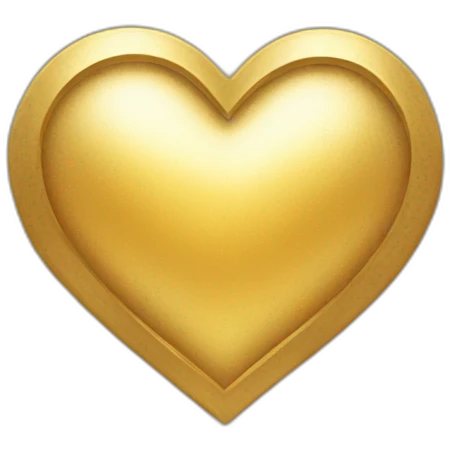 golden heart emoji