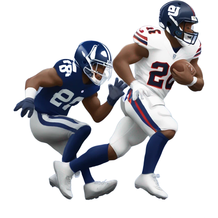 Saquon Barkley stiff arm emoji