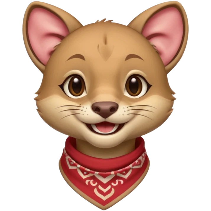 Animal fossa in bandana from league of legends laughing emoticon emoji