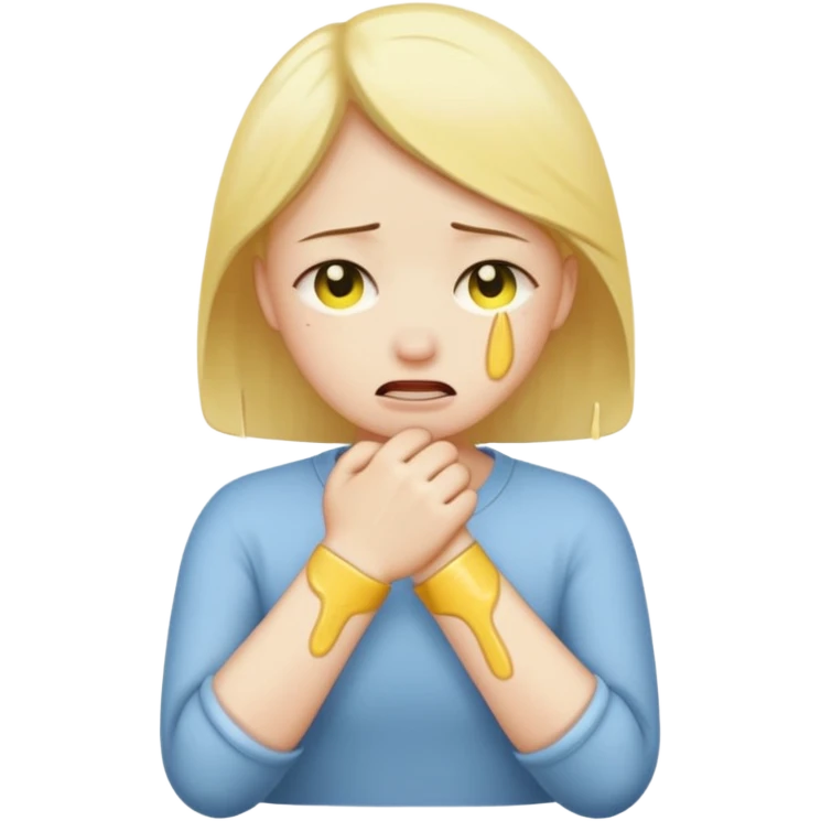 slitting my wrist normal round yellow emoji emoji