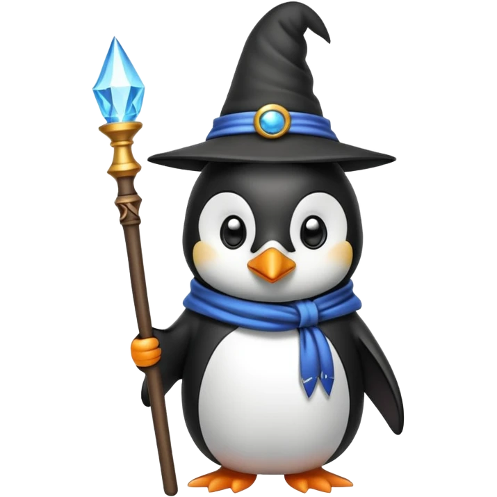 Penguin Wizard emoji