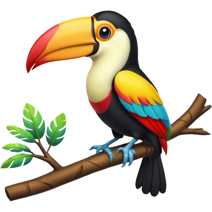 3d style tucan bird emoji