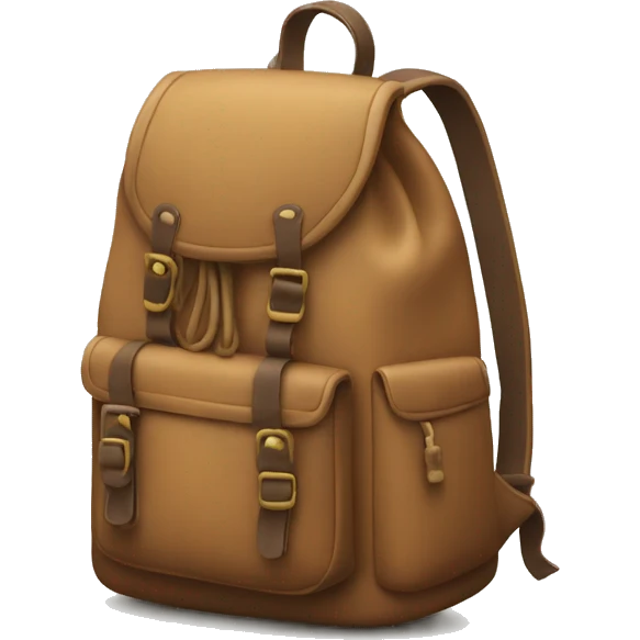 Backpack with a cord hanging out emoji