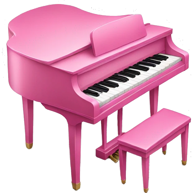 Pink piano  emoji