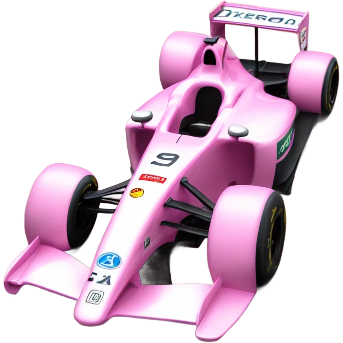 pink formula one racecar emoji