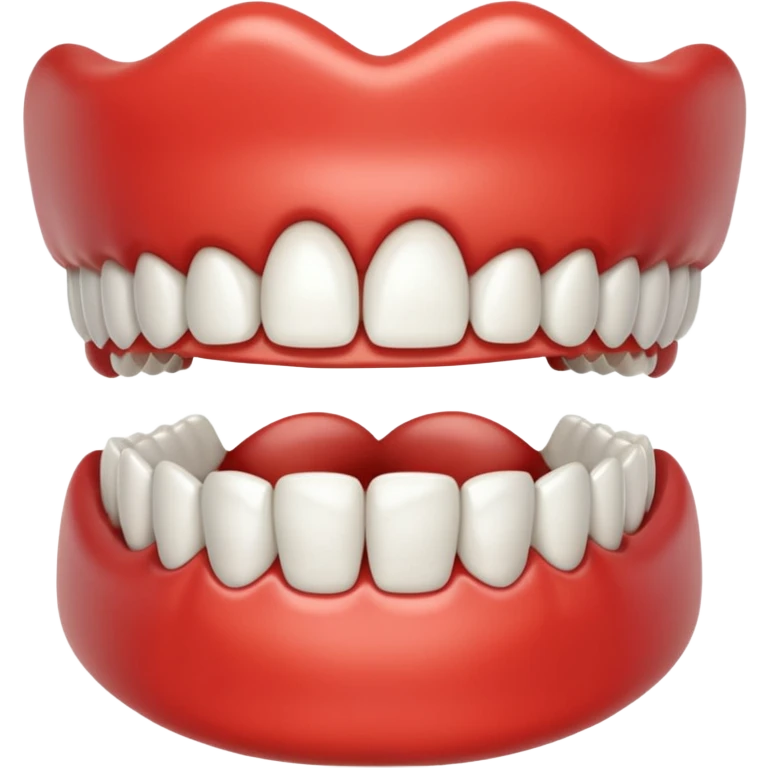 upper and lower teeth only, no gums or mouth emoji