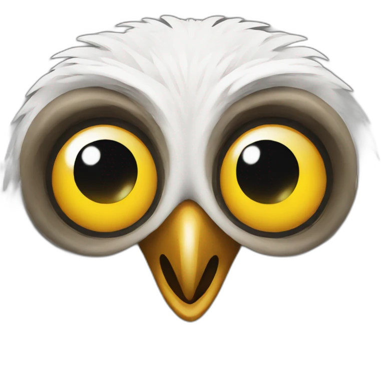 Crazy owl emoji