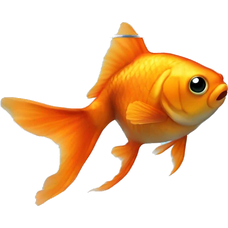 a goldfish in a fishbowl emoji