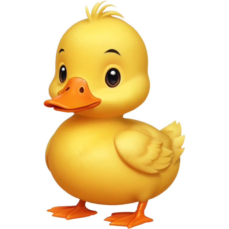 cute baby yellow duck  emoji