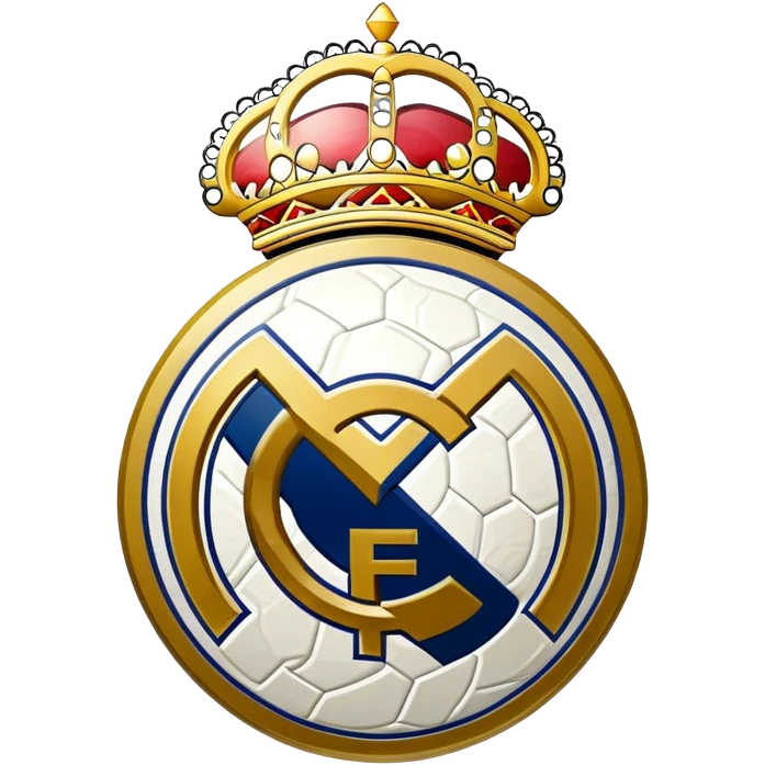 Real Madrid football club logo emoji