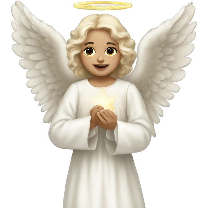 WhitebVictorian Christmas Angel emoji