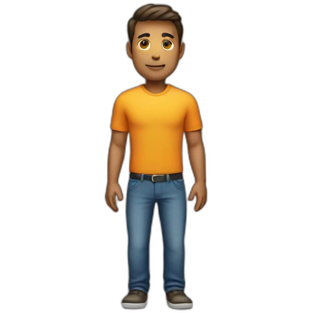 A male programmer with big lower body emoji