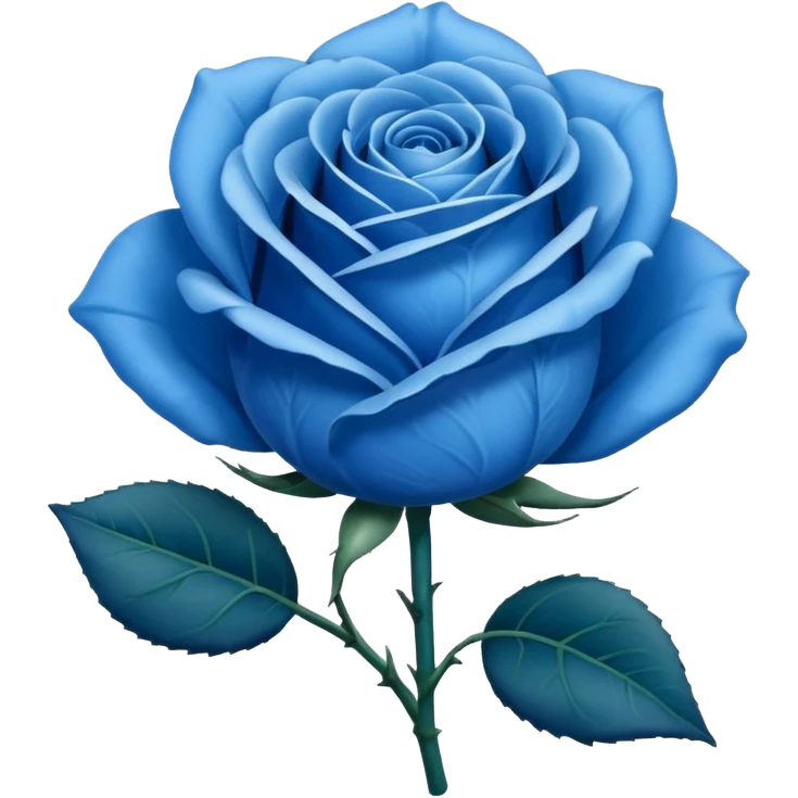 Rose bleu emoji