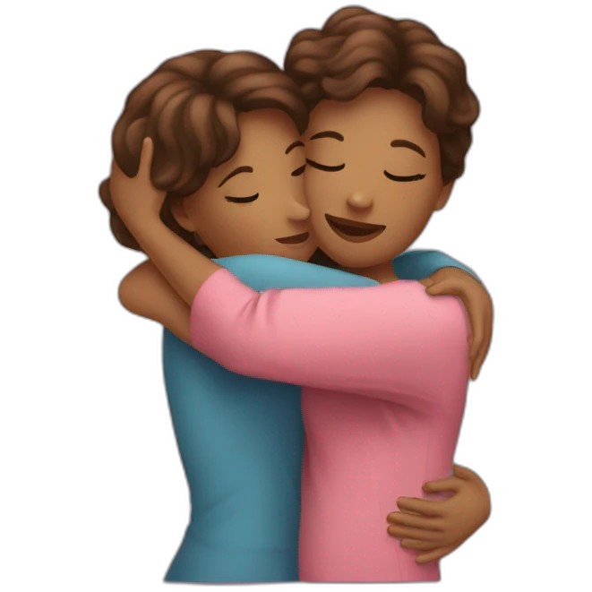 Twitter women have a Hug to réconfort them  emoji
