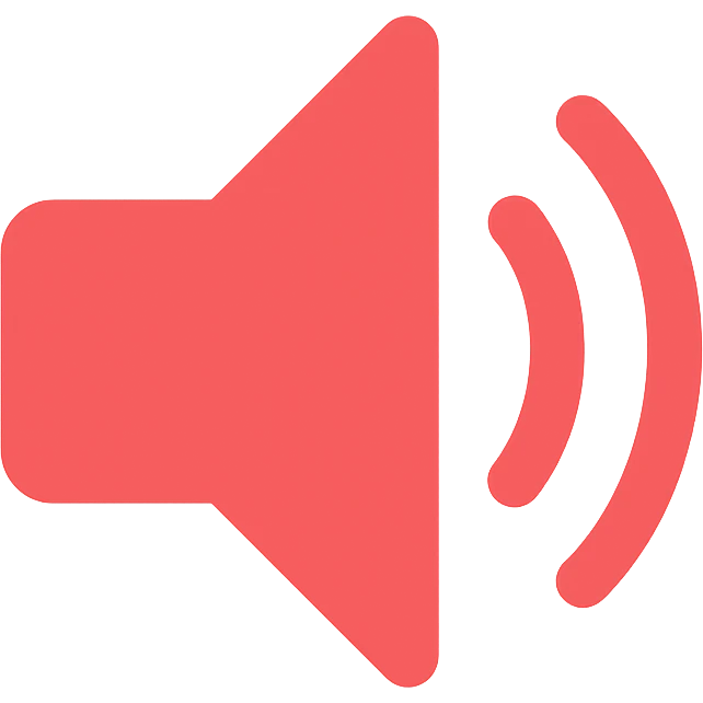 red speaker icon emoji