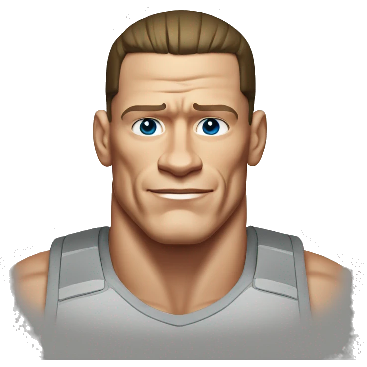 john cena wearing tee emoji