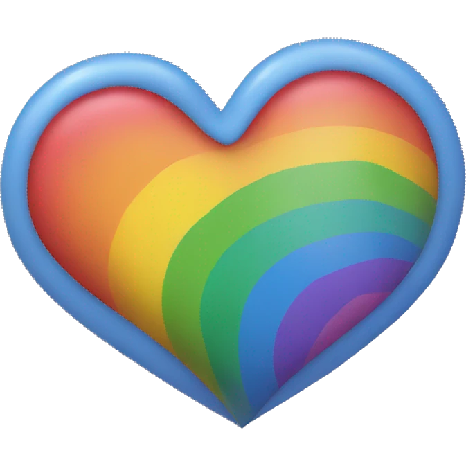 Rainbow heart emoji